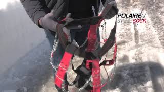 POLAIRE STEEL SOCK  CHAINE A NEIGE ENVELOPPE MONTAGE [upl. by Woodruff]