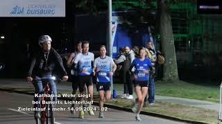 Katharina Wehr siegt bei Bunerts Lichterlauf Zieleinlauf  mehr 14092024 02 [upl. by Marlette]