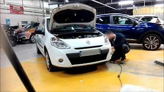 Tuto démontage parechoc Av Renault Clio 3Disassembly front bumper Renault Clio 3 [upl. by Meece]