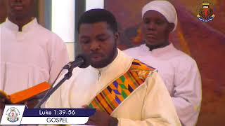 Assumption of the Blessed Virgin Mary chanted Gospel by Rev Louis Osei Kwadwo OSB [upl. by Turley]