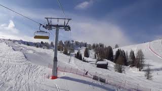 Risalita integrale seggiovia Leitner quotBiokquot  San Cassiano BZ  Sessellift  Chairlift [upl. by Kissel]