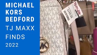 MICHAEL KORS Bedford Travel Satchel  TJ Maxx Finds 2022  HANDBAGS  Fashion Trends Summer 2022 [upl. by Haugen]