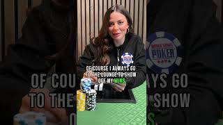 Samantha Abernathy “Of Course” Challenge  WSOP game shorts [upl. by Pleione]