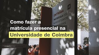 Como fazer a matrícula presencial na UC 20182019 [upl. by Nilrac]