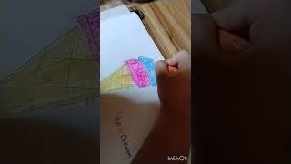 Icecream drawing 🍦♥️ love subscribe shorts myson drawing [upl. by Dilan]