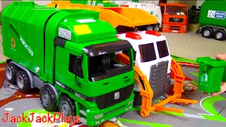 Garbage Truck Videos for Children  Green Kawo Toy UNBOXING  JackJackPlays [upl. by Oderfigis]