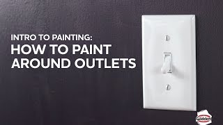 Glidden Paint  How to Paint Around Outlets [upl. by Annawaj641]