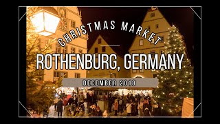 Rothenburg ob der Tauber Germany  German Christmas Market [upl. by Pokorny957]