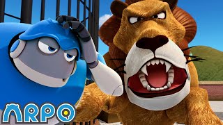 At the Zoo  ARPO The Robot  Full Episodes  Baby Compilation  Funny Kids Cartoons [upl. by Htebyram]