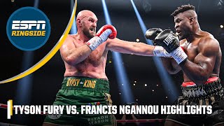 Tyson Fury vs Francis Ngannou HIGHLIGHTS 🎥  ESPN Ringside [upl. by Corso]