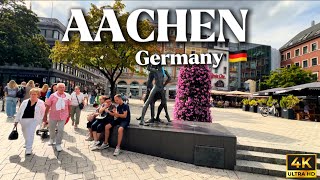 Discover Aachen  A Stunning Walking Tour in 4K from Eliesenbrunnen to Aachen Cathedral [upl. by Osrit]