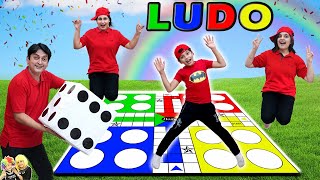 LUDO  Comedy Family Challenge  Biggest Ludo Outdoor game  Aayu and Pihu Show [upl. by Anirok353]