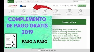 ► COMPLEMENTO DE PAGO 2020 SAT FÁCIL Y RÁPIDO TUTORIAL  REP RECIBO ELECTRÓNICO DE PAGO [upl. by Aire214]