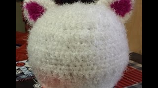 Tutorial cappello alluncinetto con le quotorecchiequot  Crochet Hat  sombrero crochet con orejas [upl. by Callan]