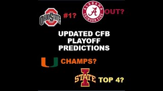 Update CFB Predictions [upl. by Ahsyas]