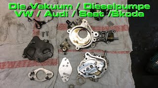 Wie funktioniert die Vakuum Dieselpumpe von VW  Audi  Skoda  Seat 038 145 209 Q [upl. by Lantz420]