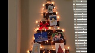 DIY Christmas Decor  Wooden Tree Christmas Card Holder [upl. by Starkey]