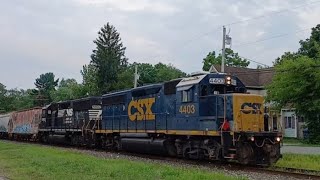 CSAO WPMI61 Northbound Through FranklinvilleNJ With CSXT 4403 amp NS 5802 [upl. by Genet169]