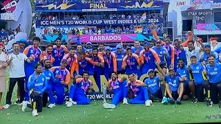 The Unique Winning Celebration of Rohit Sharma 😍T20 world cup 2024  TEAM INDIA 💙🧡 [upl. by Irollam]