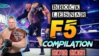 Brock Lesnar F5 Compilation 20122021  WRESTLING VIDEOS [upl. by Grosz780]