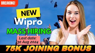 Wipro WILP 2024  Wipro jobs  Bulk hiring in 2024 Jobs 2024  BSCBCA jobs 🔥 [upl. by Annoet531]