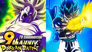 Dragon Ball Z Dokkan Battle 9th Anniversary LR Gogeta And DBS Broly TV Commercial [upl. by Gleda520]