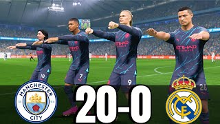 FIFA 24  MESSI RONALDO MBAPPE NEYMAR ALL STARS  MANCHESTER CITY 200 REAL MADRID [upl. by Annibo859]