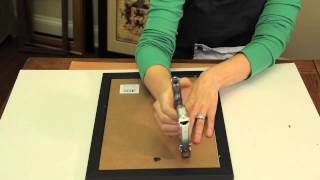 How to Secure the Backer to Picture Frames  Picture Frame Crafts [upl. by Nebuer708]