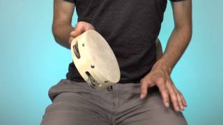 Simple Tambourine  Timbrel covered with goatskin [upl. by Rennoc]