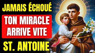 🙏INCROYABLE PRIÈRE À SAINT ANTOINE DE PADOUE  CELUI QUI LA ÉCOUTÉE A REÇU UN MIRACLE RAPIDE [upl. by Attennod417]