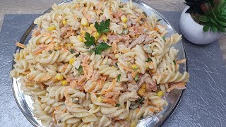 PASTA SALADE met TONIJN‼️ heerlijk recept en makkelijk👌👌 [upl. by Millham84]