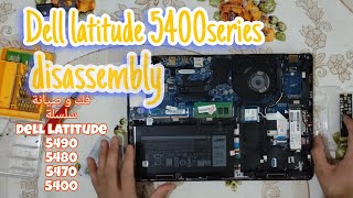 Dell latitude 5490 disassembly SSD replacement تغيير الهارد للابتوب [upl. by Ahsinik]