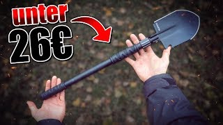 Der GÜNSTIGSTE Survival Klappspaten auf Amazon  Bushcraft Ausrüstung  Fritz Meinecke  Gear [upl. by Saisoj305]