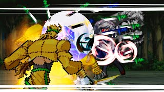 DIO VS Sakuya Izayoi  Sprite Animation [upl. by Eelirrem]