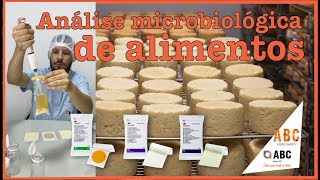 Análise microbiológica de alimentos  método rápido Petrifilm AC REC YM [upl. by Arondell]