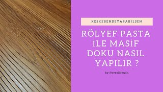 RÖLYEF PASTA İLE MASİFBUDAK DOKU NASIL YAPILIR [upl. by Inesita]