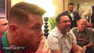 CANELO FIRES BACK AT GOLOVKINS quotSTUPID RESPONSEquot SAYING HE STOPPED KO FIGHTERS TO GET THE FIGHT [upl. by Sophey]