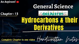 Hydrocarbons  Unit13  Chemistry  General Science  An Aspirant [upl. by Eriuqs]