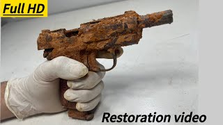 32 Bore pistol restoration video Old pistol Old Gun restoration [upl. by Rimahs]