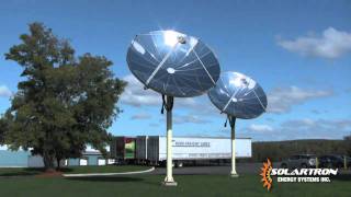 Solar Hot Water System with a Parabolic Concentrator [upl. by Asiar922]