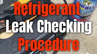 HVAC  Refrigerant Leak Check On A Walk In Cooler [upl. by Heck]