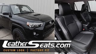 20102018 Toyota 4Runner Custom Leather Trimmed Upholstery Kit  LeatherSeatscom [upl. by Yve]