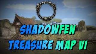 ESO Elder Scrolls Online Shadowfen Treasure Map VI6 Location [upl. by Enortna208]