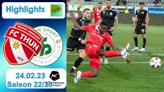 Highlights FC Thun vs Yverdon  Sport FC 24022023 [upl. by Coben157]