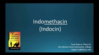 CC How to Pronounce indomethacin Indocin Backbuilding Pharmacology [upl. by Nalra]