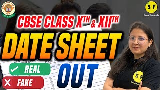 Date Sheet Out Real or Fake Class 10th amp Class 12th CBSE Board Exams 202324 [upl. by Sharline]