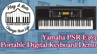 Yamaha PSR 363  Portable Digital KeyboardArranger Demo [upl. by Anyela396]