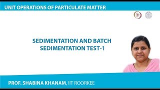 Sedimentation and Batch Sedimentation Test1 [upl. by Harmonie]