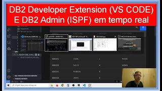 Usando o DB2 Developer Extension do VSCODE e o DB2 Administration do ISPF em tempo real [upl. by Gnehs]