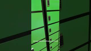 Storage cabinet locker with password lock  factory custom metal locker [upl. by Airakaz]